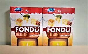 2 x 400 g packs of Emmi Swiss cheese fondue made in Switzerland