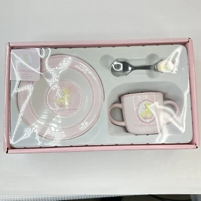 Baby Gund Tender Beginnings Guardería Juego de 3 Piezas Taza de Cerámica Cuchara Rosa Foto 1 de 4
