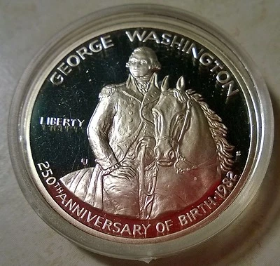 1982 Proof U.S. Washington commemorative ½ Dollar. 90% Silver - Image 1 of 3