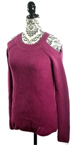THE LOFT - Damen Pullover mit Rundhalsausschnitt und Schulternausschnitt, lila, Größe S - Bild 1 von 6