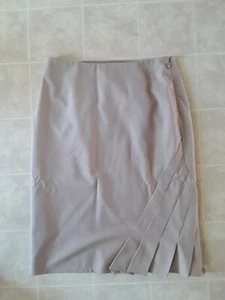 THE LIMITED STRECH Beige skirt, size 0, Side zip closure, lined, classic style - Picture 1 of 3