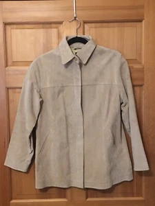 AMI Beige Suede Coat Size S - Picture 1 of 5