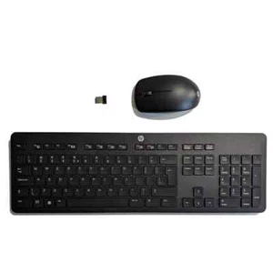 HP Slim Wireless Keyboard and Mouse Set Quiet Keys USB QWERTY EU/US Win 10/11  - Picture 1 of 3
