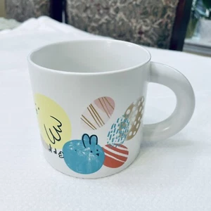 *NEW* Starbucks 2020 Ceramic Mug Pink Yellow Teal Spring Easter Bunny Egg 12 Oz - Picture 1 of 6