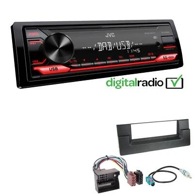 JVC 1-DIN Digital Media Autoradio DAB+ USB AUX für BMW X5 2000-2006 schwarz - Bild 1 von 4