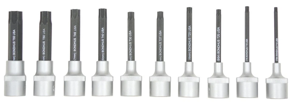 Bondhus 44038 PHTX10/S-2 T10 to T55, 2" Long, Star Bits/Sockets 10Pc - Image 1 of 1