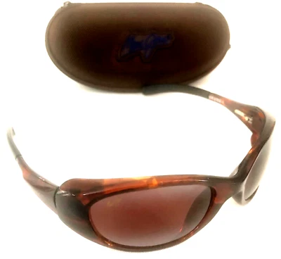 ÓCULOS DE SOL MAUI JIM VOLCANO armação de tartaruga lentes polarizadas Maui Rose MJ 142-10 - Imagem 1 de 4