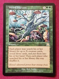 Magic The Gathering ONSLAUGHT WEIRD HARVEST green card MTG - Picture 1 of 2