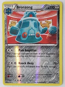 Tarjeta Pokémon REVERSE HOLO Bronzong 96/162 NM/M XY Breakthrough Tomokazu Komiya - Imagen 1 de 2
