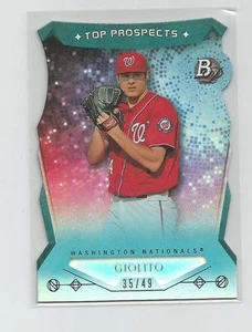 2014 Bowman Platinum LUCAS GIOLITO Top Prospects Blu 35/49 - Foto 1 di 1