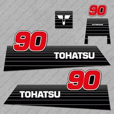 Tohatsu 90HP Automixing 2002 and earlier Outboard Engine Decals Sticker Set