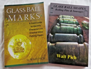 Japanese Glass Float Reference Book 2 Books Mark ID Origin Shape PICH Collector - Picture 1 of 10