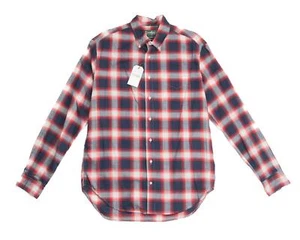 Camisa Oxford Gitman De Colección $220 Nueva con Etiquetas Archivo Marino Madrás a Cuadros Botones S - Imagen 1 de 7