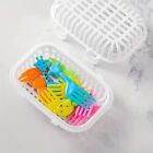 2pcs Plastic Dishwasher Small Items Basket White Cutlery Cleaning Basket  Spoon