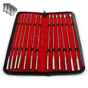 13 Pc Set of Bakes Rosebud Uterine Dilator With Carrying Case-German - Picture 1 of 3