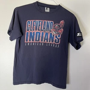 Camisa de iniciación de los Indios de Cleveland de colección L grande (14-16) Chief Wahoo Boys MLB - Imagen 1 de 5