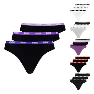 3er Pack PUMA Damen Unterwäsche Slip Iconic Strings - Bild 1 von 9