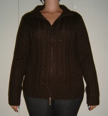 GIACCA MAGLIA DONNA UNISEX MARRONE TAGLIA M GRANDE TAGLIE FORTI LEGGI LE MISURE - Immagine 1 di 3