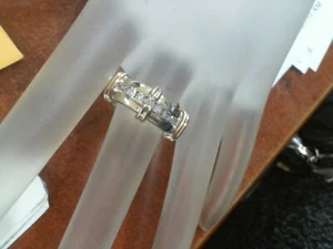 Gent's Diamond Cluster Ring 7 Diamonds .10 Carat T.W. 14K Yellow Gol (AD1005079) - Picture 1 of 6