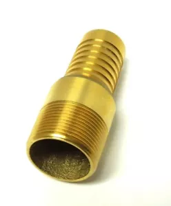 Hose Barb Combination Nipple 1.25" MNPT Brass for 1.25" ID Straight Hose SF125B - Picture 1 of 3