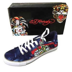 Ed Hardy Milo Casual Sneakers EH9056L Sz 8.5 Men w/Box Shoes - Picture 1 of 11