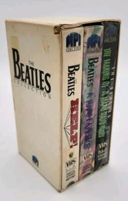 The Beatles Movies Box Set-VHS-3 Movies-Help/Hard Days Night/Making Of-Rock Roll - Image 1 of 4
