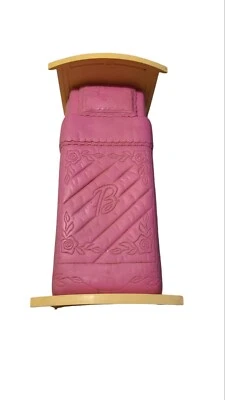 Barbie Living In Style Cama Rosa Con Cabecero Crema Pie 2002 Foto 1 de 3