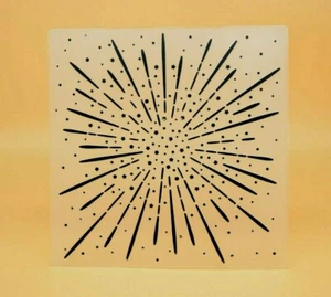 Cartella goffratura effetto fuochi d'artificio creazione di carte stelle *venditore Regno Unito spedizione rapida * 5Z - Foto 1 di 2