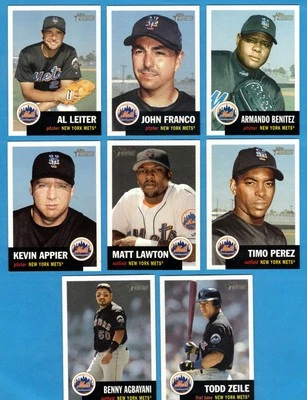 2002 Topps Heritage New York Mets Master Team Set! SP's Included! - Image 1 of 4