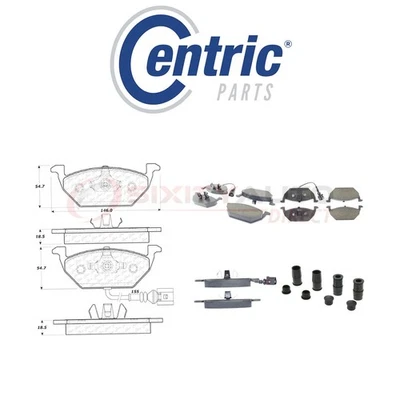 Centric Ceramic Disc Brake Pads w Shims for 1998-2004 Audi A3 1.8L 2.0L L4 - co Foto 1 de 4