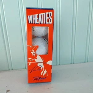Tiger Woods Wheaties Titleist Golf Balls 3-Pack Promotional. New in Box. - Picture 1 of 5