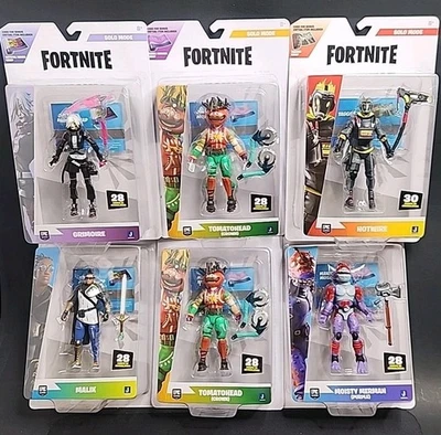 Lot Of 6 Jazwares Fortnite Solo Figures Tomatohead,Moisty,Hotwire,Malik,Grimoire - Image 1 of 4