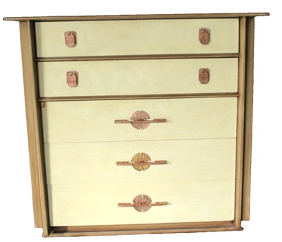 KENT COFFEY PARK AVENUE HGHBOY Dresser 中世纪现代双色胡桃木 — 第 1/4 张图片