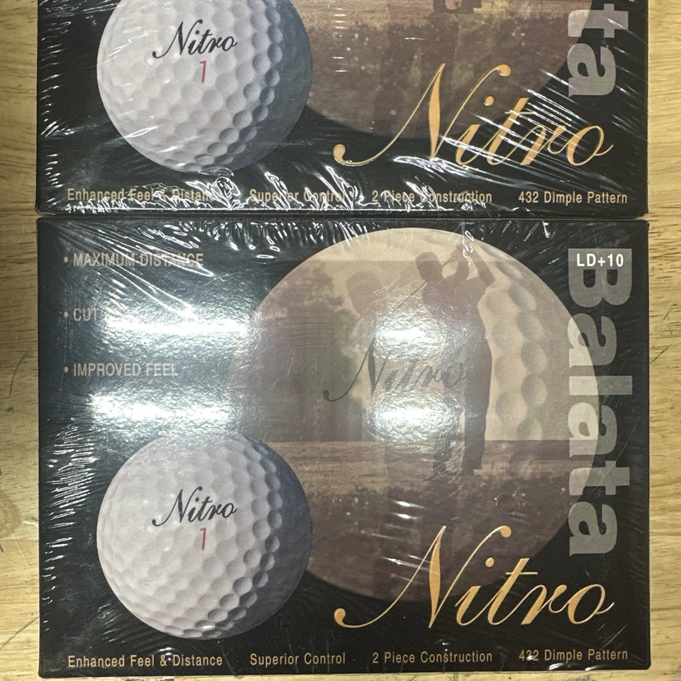 1 Dz TOTALMENTE NUEVO Nitro BALATA LD + 10 Pelotas de Golf 12 NUEVAS EN CAJA LOTE DE PELOTAS DE COLECCIÓN SIN RESERVA Foto 1 de 1