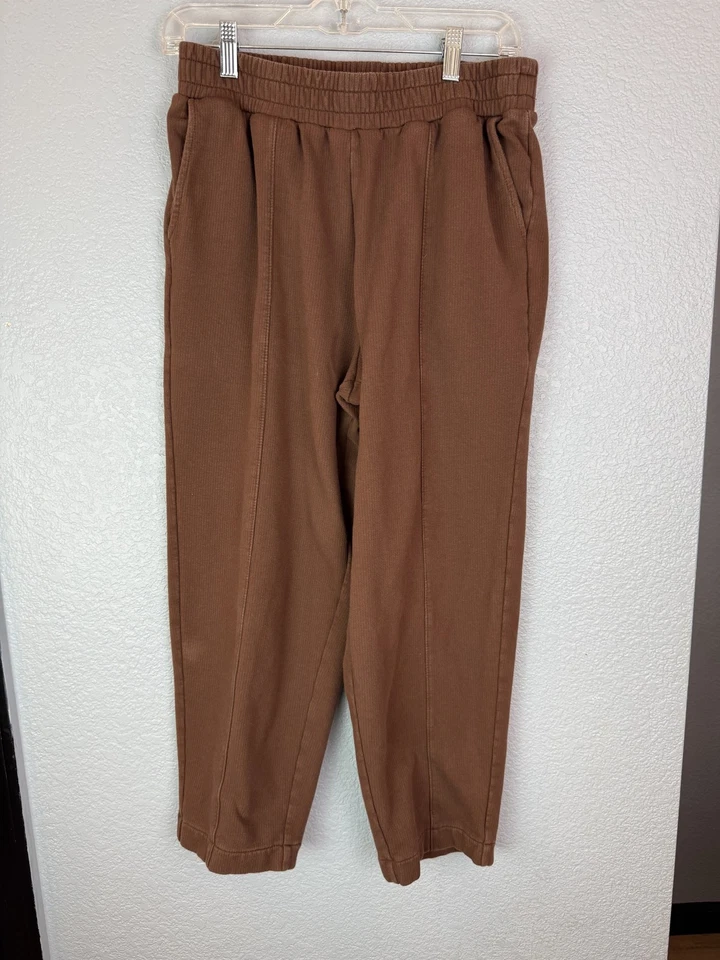 Madewell MWL Pants Womens Medium Brown Corduroy Pull On Stretch Casual Pockets - Image 1 of 4