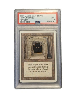 1994 MTG Revised Edition Howling Mine PSA 9 Mint Magic The Gathering WOTC Rare - Image 1 of 2