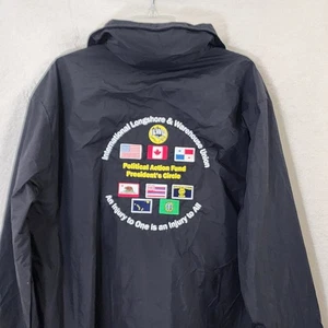 VTG International Longshore & Warehouse Union Windbreaker L Black President - Picture 1 of 13