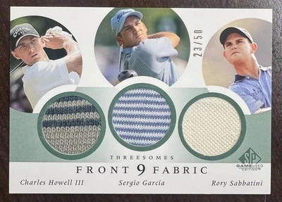 2002 SP Game Used Front 9 Fabric Howell Garcia Sabbatini 23/50 - Image 1 of 2