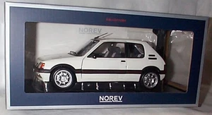 1:18 Scale Norev 184842 Peugeot 205 GTi 1.9 Meije White 1989 Die Cast Model Car - Picture 1 of 7