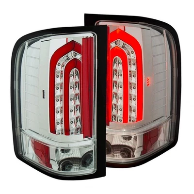 ANZO For Chevy Silverado 2500 HD Classic 2007 Tail Lights LED Chrome Foto 1 de 4