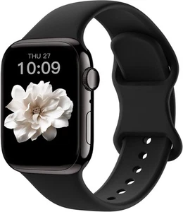 Sunnywoo Patenting Sport Bands 38mm/40mm/41mm/(42mm-Series 10), Black - Picture 1 of 9