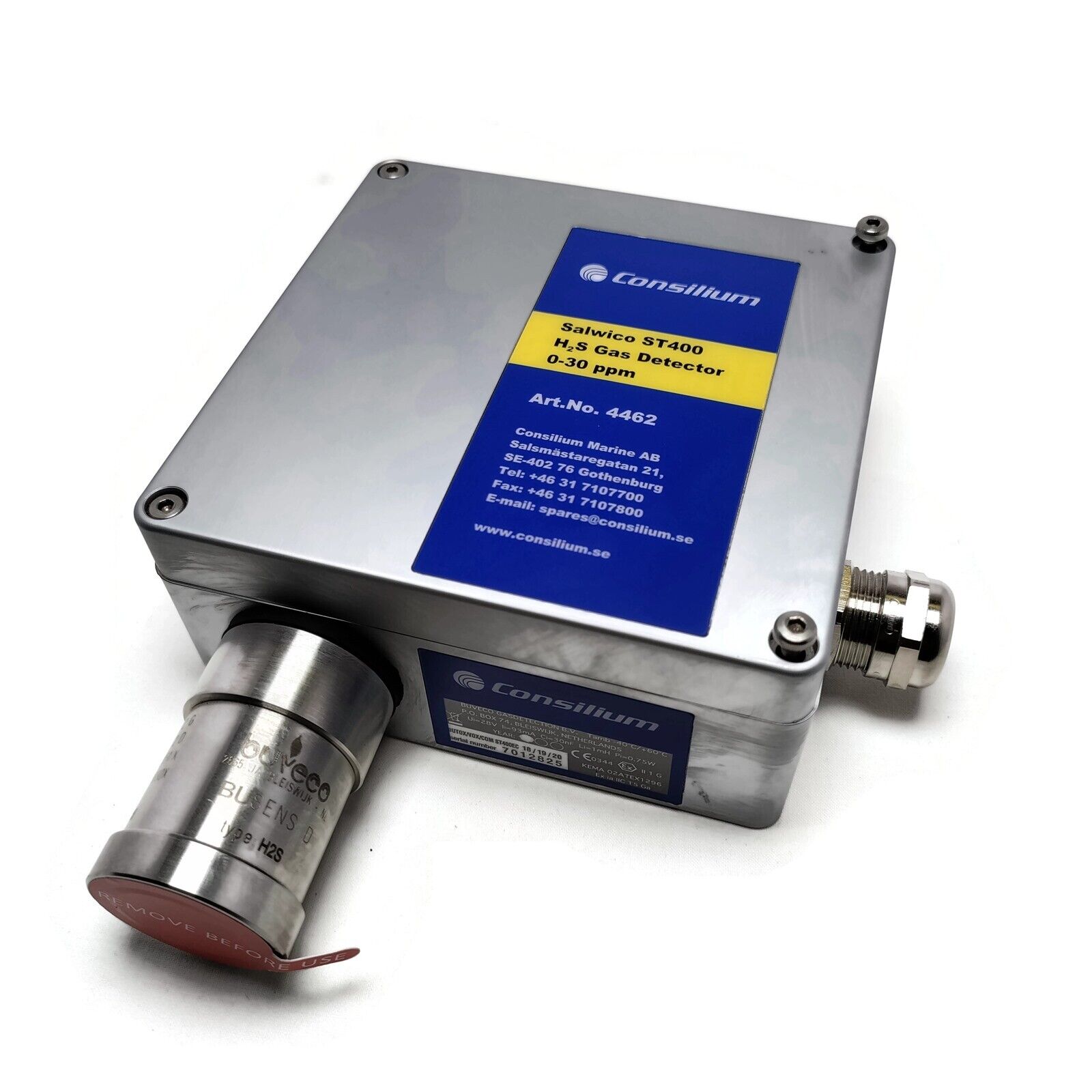 Consilium Salwico ST400 H2S Gas Detector. 0~30 ppm. Art No 4462 