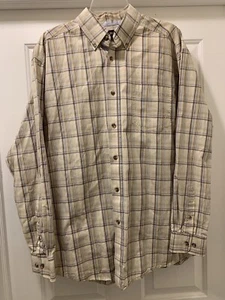 Ariat Plaid Button Down Long Sleeve Western Shirt Men Size Lg - Picture 1 of 4