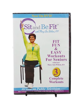 Sit and Be Fit: Fit Fun and Easy Workouts for Seniors (DVD, 2014) NEW - Image 1 of 4