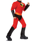 Adults The Incredibles Cosplay Costume Men Halloween Mr Incredible Fancy Dress?^