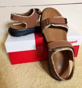 Propet Travelactiv Aspire Women's Size 11 W Sandals Tan/Summer NIB - Picture 1 of 8