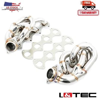 L&TEC Shorty Headers for 05-10 Ford Mustang GT 4.6L Shelby Bullitt Lujo Modular - Image 1 of 4