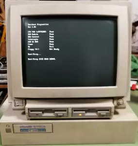 Olivetti M 200 bu 200-x Con Monitor Retropc Computer Vintage - Foto 1 di 6