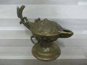 Vintage Zierliches Räuchergefäß Bronze ? Weihrauch Brenner oder Öllampe ? - Picture 1 of 8