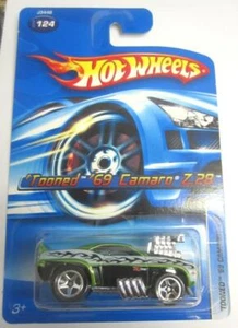 HOT WHEELS TOONED CAMARO '69 Z28 #124 GREEN COLLECTORS PROTECTO PAK RARE TOY OK - Picture 1 of 10